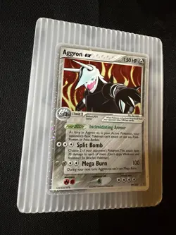 Pokemon TCG Aggron EX Crystal Guardians Holo Card 89/100 Rare Near Mint - Image 2