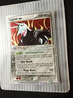 Pokemon TCG Aggron EX Crystal Guardians Holo Card 89/100 Rare Near Mint - Image 4