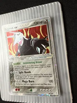 Pokemon TCG Aggron EX Crystal Guardians Holo Card 89/100 Rare Near Mint - Image 5