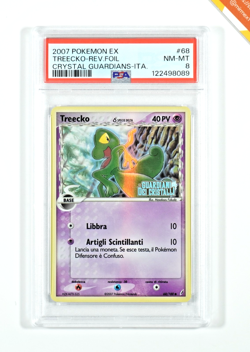 Pokemon PSA 8 Treecko #68 Reverse Holo Ex Crystal Guardians 2006 Italian - Image 1
