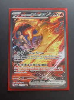 Pokemon TCG Team Rockets Moltres EX Destined Rivals Card 229/182 NM - Image 1