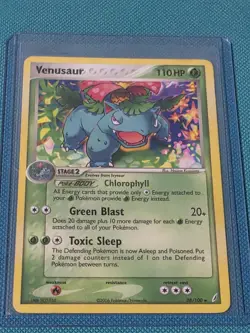 Venusaur - 28/100 - Common Rare - Crystal Guardians - 2006 - Pokemon Card - MP - Image 1