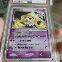 2006 Pokemon EX Crystal Guardians Holo Jirachi ex #94 PSA 8 NM-MT - Image 5