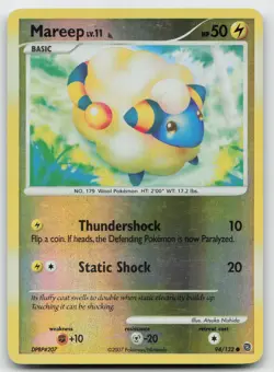 Pokemon Mareep Reverse Holo Common Secret Wonders 94/132 LP - Image 1