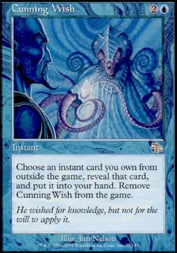 MTG English Cunning Wish NM Normal Judgment - Image 1