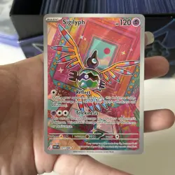 Pokemon Sigilyph - Holo Illustration Rare SV: White Flare 121/086 - Image 4