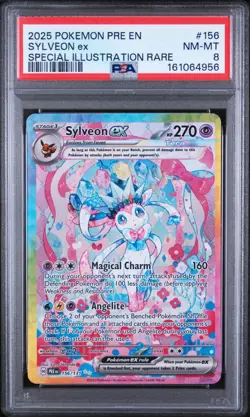The Pokemon Company Sylveon ex 156/131 Prismatic Evolutions SIR Holo Eng PSA 8 - Image 1