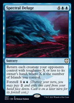 MTG English Spectral Deluge NM Normal Commander 2021 Kaldheim - Image 1