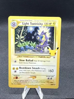 Pokemon TCG Card Light Toxtricity SWSH137 Celebrations Promo Holo - NM - Image 1
