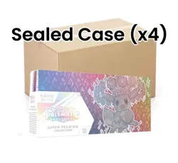 Pokemon Prismatic Evolutions Super Premium Collection Sealed Case (x4) - Image 1