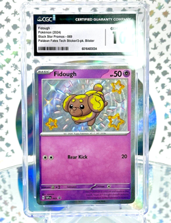 CGC 10 Fidough 69 Paldean Fates Black Star Promo Shiny/Radiant Rare Pokemon Card - Image 1