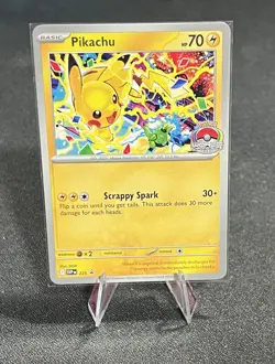2025 Pokemon World Championships Pikachu SVP 225 Black Star EB Games Promo NM - Image 1