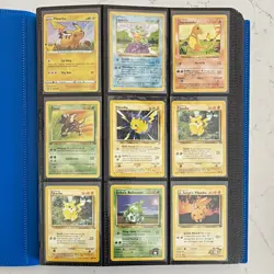 Pokemon vintage and mid era Mixed Binder Lot with first editions and shadowless - Image 1