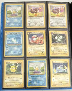 Pokemon vintage and mid era Mixed Binder Lot with first editions and shadowless - Image 2