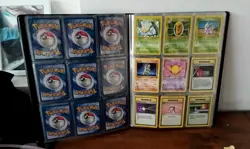 1999 vintage pokemon card binder jungle fossil base nm-hp - Image 3