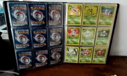 1999 vintage pokemon card binder jungle fossil base nm-hp - Image 5