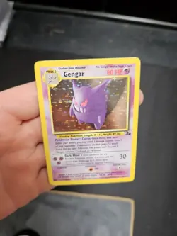 Pokemon Gengar TCG Fossil Holo Card 5/62 Vintage Hp Perfect For Binder - Image 2