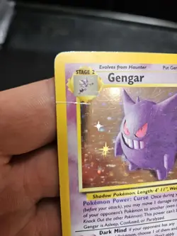 Pokemon Gengar TCG Fossil Holo Card 5/62 Vintage Hp Perfect For Binder - Image 3