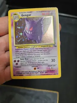 Pokemon Gengar TCG Fossil Holo Card 5/62 Vintage Hp Perfect For Binder - Image 4