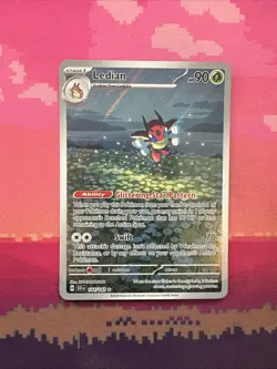 Pokemon Card Ledian 144/142 Illustration Rare Stellar Crown Near Mint - Image 1