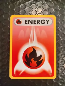 fire energy funskool 2004 india pokemon card single - Image 1