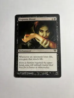 MTG Exquisite Blood Avacyn Restored Non-Foil 102/244 Heavy Played - Image 1