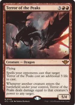 MTG Terror of the Peaks Normal NM Outlaws of Thunder Junction Magic 149 - Image 1