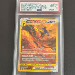 Pokemon Company Origin Forme Dialga VSTAR GG68 Crown Zenith FA Holo EN PSA 10 - Image 1