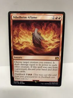 Nibelheim Aflame Final Fantasy Regular Magic MTG FIN 0146 FFVII VII NM - Image 1