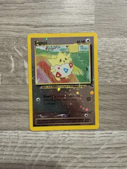 Pokemon TCG Togepi Southern Islands 4/18 Reverse Holo Card NM - Image 1