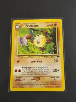 Pokemon TCG Primape Southern Islands Non-Holo Promo Card 18/18 Vintage WOTC LP - Image 1