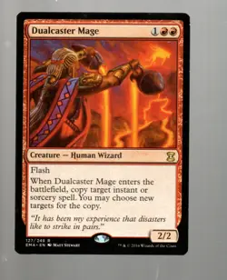 Magic The Gathering (MTG) 1x Dualcaster Mage Eternal Masters Rare - Image 1