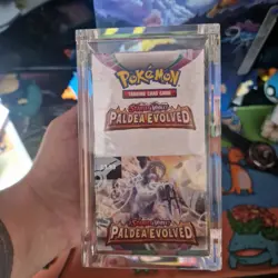 Pokemon TCG Scarlet & Violet Paldea Evolved Half Booster Box (with acrylic) - Image 1