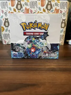 Pokemon TCG Scarlet & Violet Stellar Crown Booster Box 36 Packs Sealed - Image 1