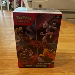 Pokemon TCG Scarlet & Violet—Destined Rivals Booster Bundle Box 6 Packs Mewtwo - Image 1