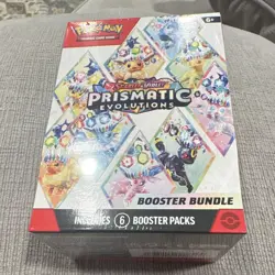 Pokemon TCG Prismatic Evolutions Booster Bundle Sealed Box 6 Packs English 2025 - Image 1