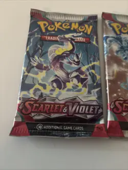 x3 Sealed Booster Packs Pokemon TCG Scarlet & Violet Base Set - Image 2