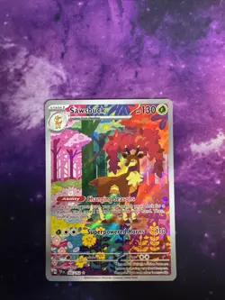 Pokemon TCG Sawsbuck Card 166/162 SV05: Temporal Forces NM Condition - Image 1