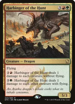 1x Harbinger of the Hunt - Dragons of Tarkir - NM - German - MTG - Image 3