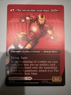 Tony Stark (Borderless) (0363) Marvel Super Heroes Regular Mythic Mtg M/NM - Image 5