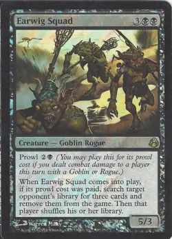 TCG 50 MtG Magic the Gathering Earwig Squad Pre Release Promo Foil - Image 1
