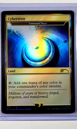 2022 MTG Magic the Gathering SLD Secret Lair Foil #710 Cybertron / Command Tower - Image 1