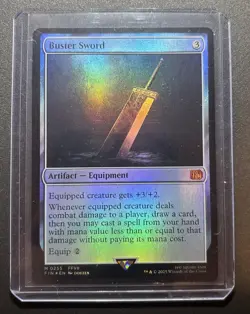 MTG Buster Sword #255 Mythic Foil Final Fantasy NM - Image 1