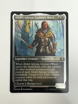 Abdel Adrian Gorion’s Ward Etched Foil MTG Magic the Gathering Card NM Mint CLB - Image 1
