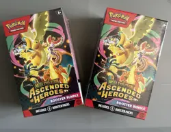 Pokemon TCG Mega Evolution Ascended Heroes Booster Bundle Lot of 2, 6 Packs Each - Image 1