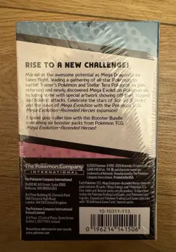Pokemon TCG Mega Evolution Ascended Heroes Booster Bundle Sealed New - Image 2