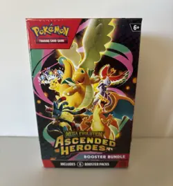 Pokemon TCG Mega Evolution Ascended Heroes Booster Bundle 6 Packs English - Image 1