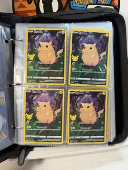 Pokemon Pikachu V Binder & Card Lot Pokemon Trading Card Lot Flying Birthday TCG - Image 4