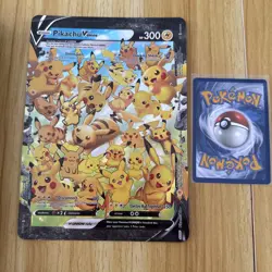 JUMBO Pikachu V Union Card SWSH141 Oversized Promo Pokemon Celebrations 25th - Image 1