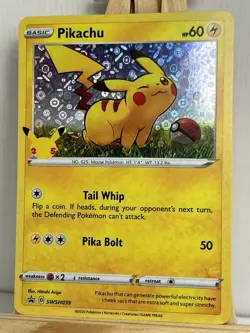Pokemon TCG Pikachu SWSH039 Promo General Mills 25th Anniversary Celebrations - Image 1